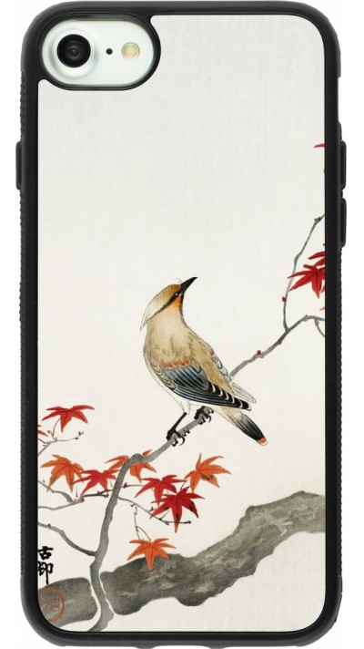 iPhone 7 / 8 / SE (2020, 2022) Case Hülle - Silikon schwarz Japanese Bird