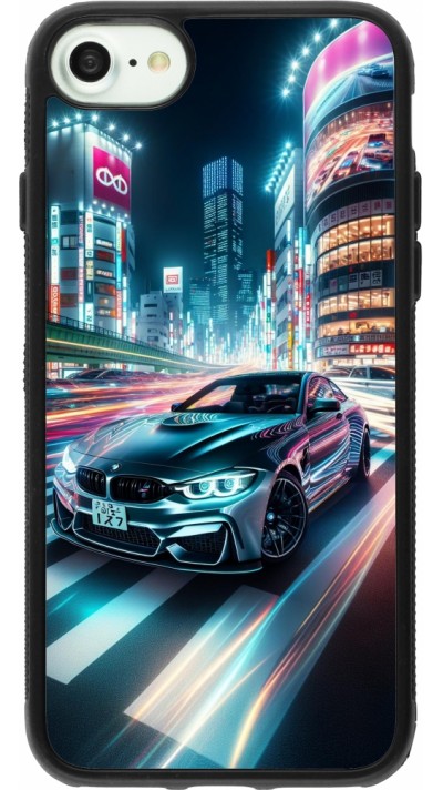 iPhone 7 / 8 / SE (2020, 2022) Case Hülle - Silikon schwarz BMW M4 Tokio Nacht
