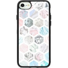 iPhone 7 / 8 / SE (2020, 2022) Case Hülle - Silikon schwarz Marble Everything