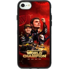 Coque iPhone 7 / 8 / SE (2020, 2022) - Silicone rigide noir Max Verstappen Champion 2023