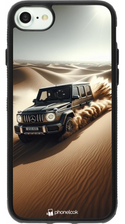 iPhone 7 / 8 / SE (2020, 2022) Case Hülle - Silikon schwarz Mercedes G Drift Wueste