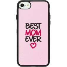 iPhone 7 / 8 / SE (2020, 2022) Case Hülle - Silikon schwarz Mom 2023 best Mom ever pink