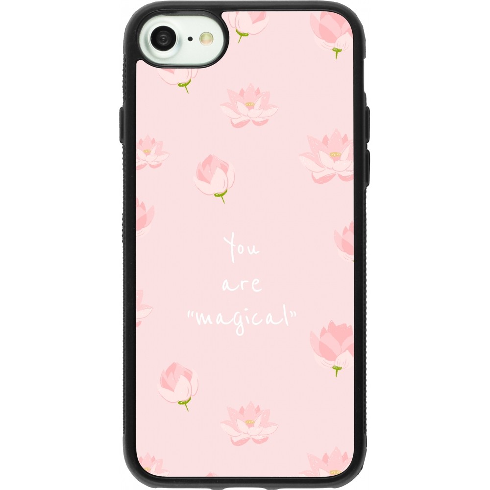 iPhone 7 / 8 / SE (2020, 2022) Case Hülle - Silikon schwarz Mom 2023 your are magical