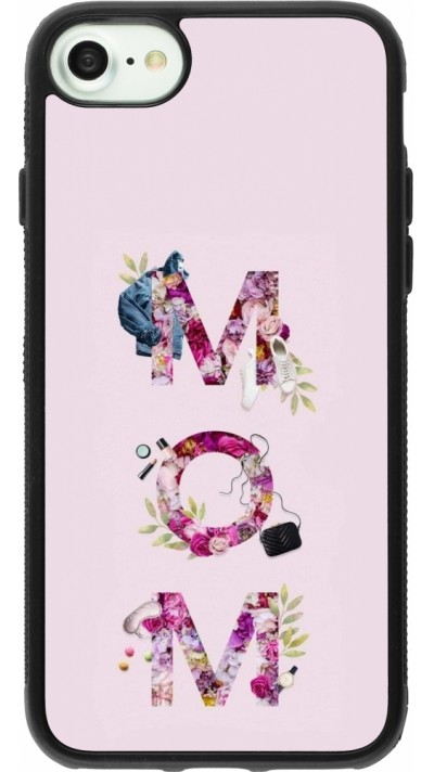 iPhone 7 / 8 / SE (2020, 2022) Case Hülle - Silikon schwarz Mom 2024 girly mom