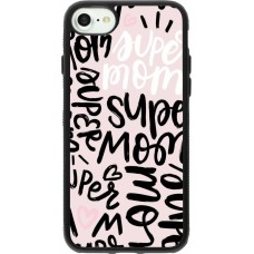 iPhone 7 / 8 / SE (2020, 2022) Case Hülle - Silikon schwarz Mom 2024 Super mom