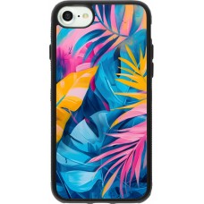 iPhone 7 / 8 / SE (2020, 2022) Case Hülle - Silikon schwarz Palms Blue