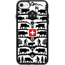 iPhone 7 / 8 / SE (2020, 2022) Case Hülle - Silikon schwarz Poya Schweiz 3