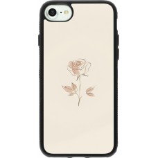 iPhone 7 / 8 / SE (2020, 2022) Case Hülle - Silikon schwarz Rosa Sand Minimalistisch