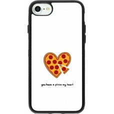 iPhone 7 / 8 / SE (2020, 2022) Case Hülle - Silikon schwarz Saint Valentines Day 26 You have my pizza heart