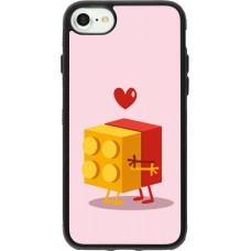 iPhone 7 / 8 / SE (2020, 2022) Case Hülle - Silikon schwarz Saint Valentines Day 26 Puzzle