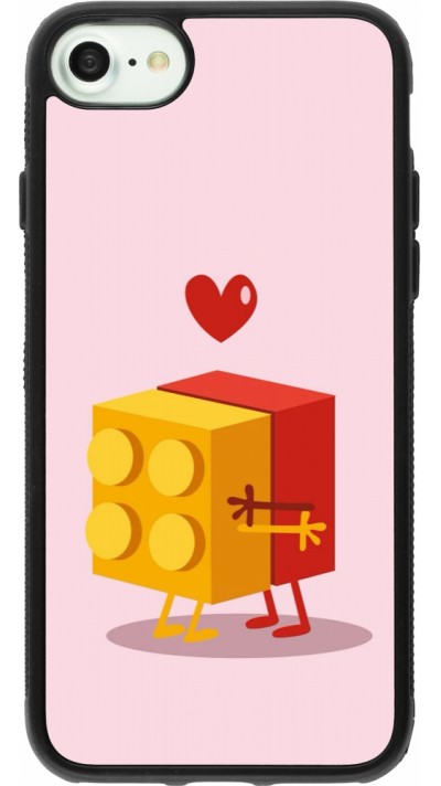 iPhone 7 / 8 / SE (2020, 2022) Case Hülle - Silikon schwarz Saint Valentines Day 26 Puzzle