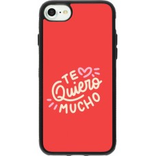 iPhone 7 / 8 / SE (2020, 2022) Case Hülle - Silikon schwarz Saint Valentines Day 26 Te quiero mucho