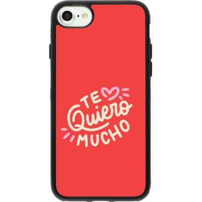 iPhone 7 / 8 / SE (2020, 2022) Case Hülle - Silikon schwarz Saint Valentines Day 26 Te quiero mucho