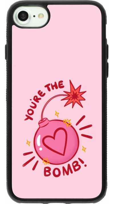 Coque iPhone 7 / 8 / SE (2020, 2022) - Silicone rigide noir Saint Valentines Day 26 You are the bomb
