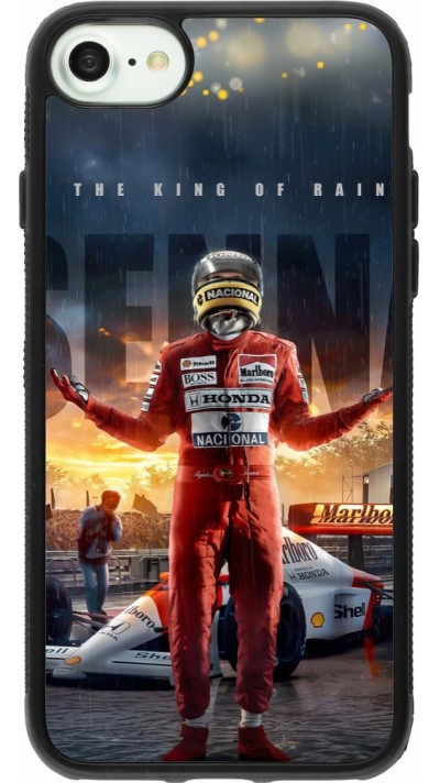 Coque iPhone 7 / 8 / SE (2020, 2022) - Silicone rigide noir Senna The King of Rain