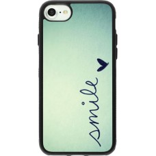 Coque iPhone 7 / 8 / SE (2020, 2022) - Silicone rigide noir Smile