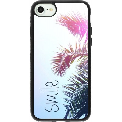Coque iPhone 7 / 8 / SE (2020, 2022) - Silicone rigide noir Smile 05