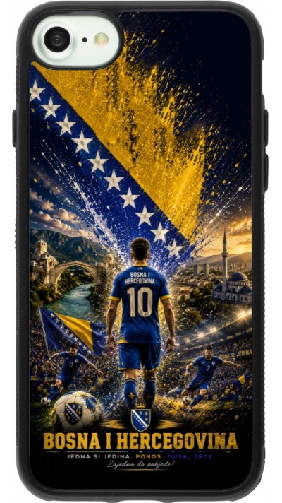 iPhone 7 / 8 / SE (2020, 2022) Case Hülle - Silikon schwarz Fussball Bosnien und Herzegowina splash 2026