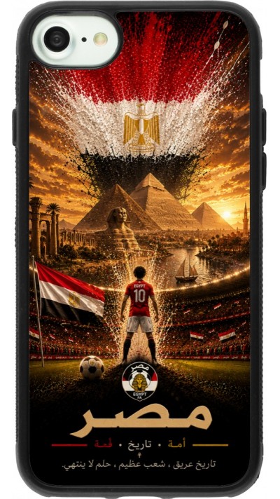 iPhone 7 / 8 / SE (2020, 2022) Case Hülle - Silikon schwarz Fussball Ägypten splash 2026
