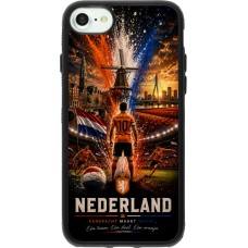 iPhone 7 / 8 / SE (2020, 2022) Case Hülle - Silikon schwarz Fussball Niederlande splash 2026