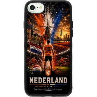 iPhone 7 / 8 / SE (2020, 2022) Case Hülle - Silikon schwarz Fussball Niederlande splash 2026