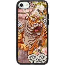iPhone 7 / 8 / SE (2020, 2022) Case Hülle - Silikon schwarz Spring 23 japanese tiger