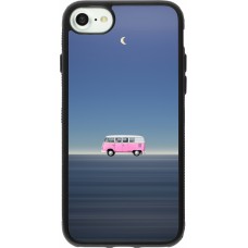 iPhone 7 / 8 / SE (2020, 2022) Case Hülle - Silikon schwarz Spring 23 pink bus