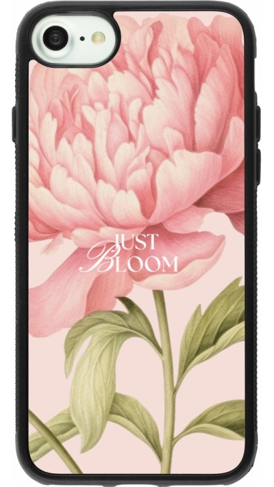 iPhone 7 / 8 / SE (2020, 2022) Case Hülle - Silikon schwarz Just Bloom Spring 2026