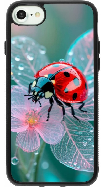 iPhone 7 / 8 / SE (2020, 2022) Case Hülle - Silikon schwarz Ladybird in bloom Spring 2026