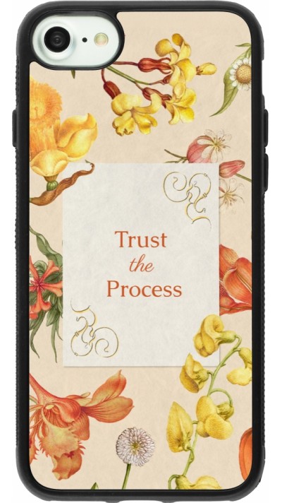 iPhone 7 / 8 / SE (2020, 2022) Case Hülle - Silikon schwarz Trust the process Spring 2026