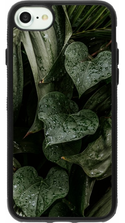 Coque iPhone 7 / 8 / SE (2020, 2022) - Silicone rigide noir Spring 23 fresh plants