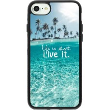 Coque iPhone 7 / 8 / SE (2020, 2022) - Silicone rigide noir Summer 18 24