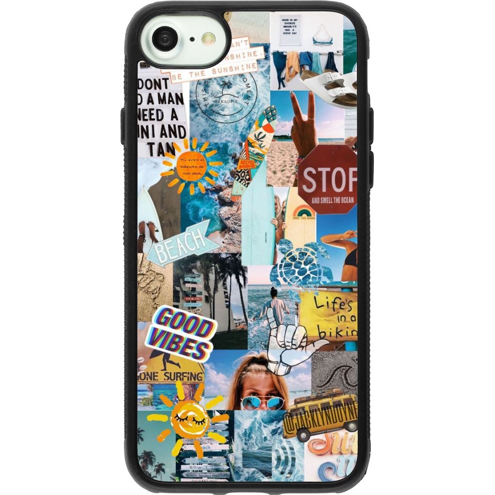 Coque iPhone 7 / 8 / SE (2020, 2022) - Silicone rigide noir Summer 2021 15