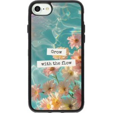 iPhone 7 / 8 / SE (2020, 2022) Case Hülle - Silikon schwarz Summer 2025 Grow with the flow