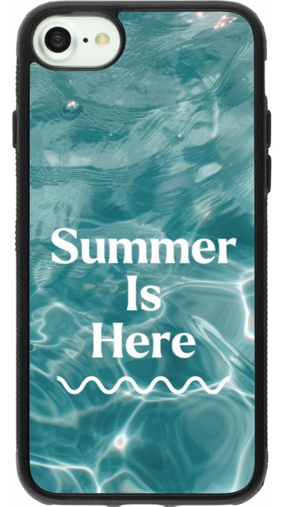 Coque iPhone 7 / 8 / SE (2020, 2022) - Silicone rigide noir Summer 2025 Summer is here