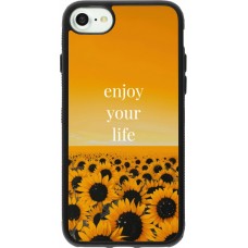 iPhone 7 / 8 / SE (2020, 2022) Case Hülle - Silikon schwarz Summer 2026 Enjoy your life