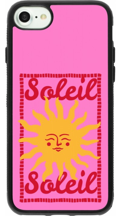 Coque iPhone 7 / 8 / SE (2020, 2022) - Silicone rigide noir Sun sun 2026