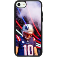 Coque iPhone 7 / 8 / SE (2020, 2022) - Silicone rigide noir Super Bowl 26 Patriots 3