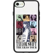 Coque iPhone 7 / 8 / SE (2020, 2022) - Silicone rigide noir Taylor Swift The Eras Tour