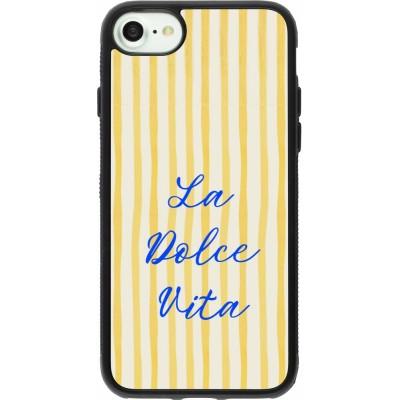 Coque iPhone 7 / 8 / SE (2020, 2022) - Silicone rigide noir The good life 2026