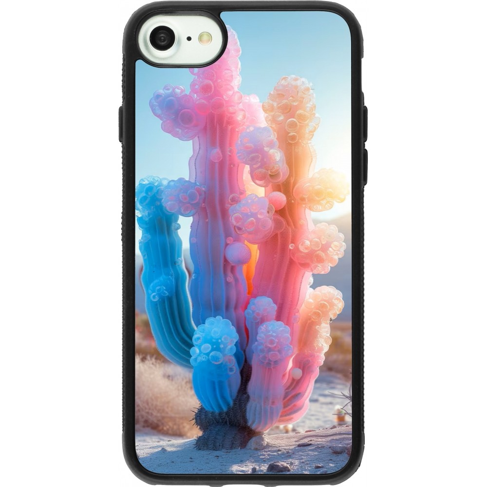 iPhone 7 / 8 / SE (2020, 2022) Case Hülle - Silikon schwarz Artificial vegetation 2025