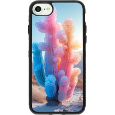 iPhone 7 / 8 / SE (2020, 2022) Case Hülle - Silikon schwarz Artificial vegetation 2025