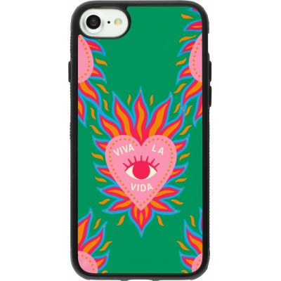 Coque iPhone 7 / 8 / SE (2020, 2022) - Silicone rigide noir Viva la vida 2026