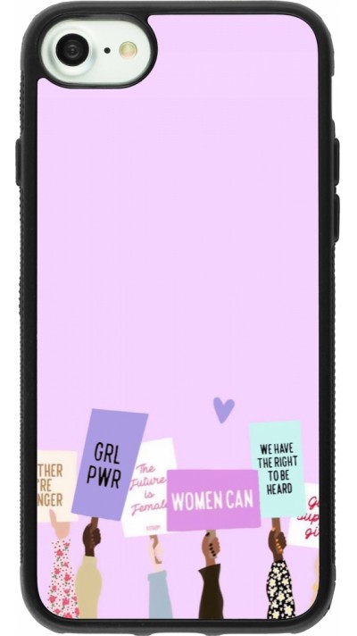 Coque iPhone 7 / 8 / SE (2020, 2022) - Silicone rigide noir Womens day 2026 9