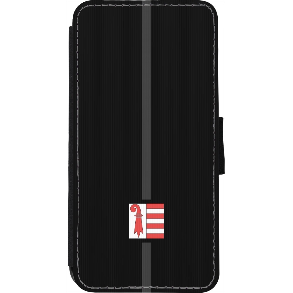 iPhone 7 / 8 / SE (2020, 2022) Case Hülle - Wallet schwarz Kanton JU schwarz