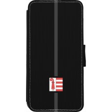 iPhone 7 / 8 / SE (2020, 2022) Case Hülle - Wallet schwarz Kanton JU schwarz