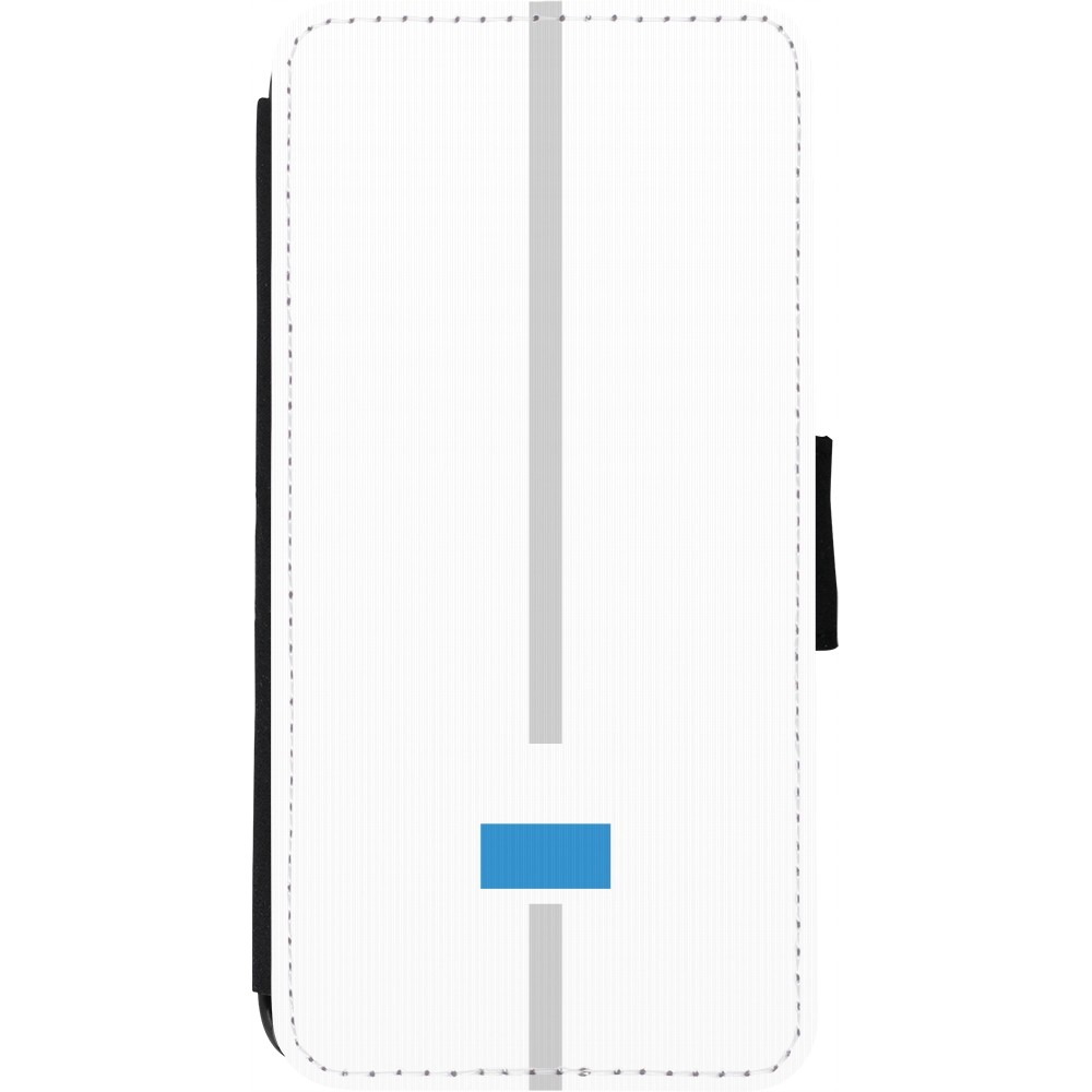 iPhone 7 / 8 / SE (2020, 2022) Case Hülle - Wallet schwarz Kanton LU weiss