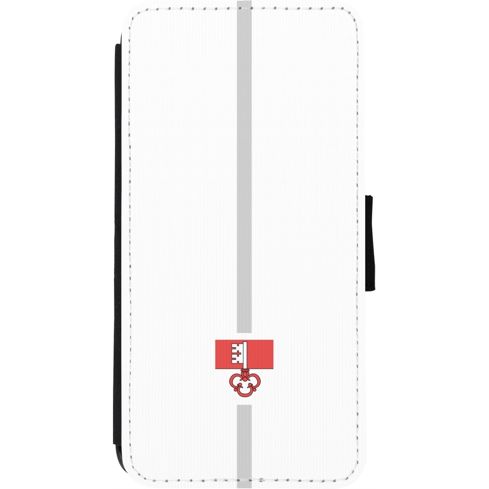 Coque iPhone 7 / 8 / SE (2020, 2022) - Wallet noir Canton OW blanc