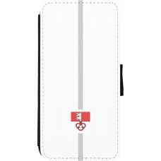 Coque iPhone 7 / 8 / SE (2020, 2022) - Wallet noir Canton OW blanc