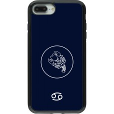 Coque iPhone 7 Plus / 8 Plus - Hybrid Armor noir Astrologie Cancer